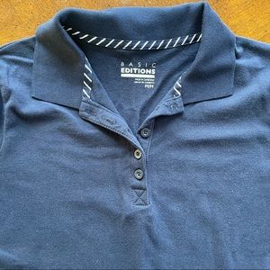 Basic Editions Polo Size M Blue